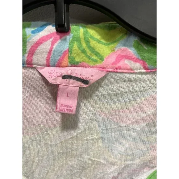 Lilly Pulitzer Women's Large Skipper Popover Multi So A Peeling UPF 50+ 1/2 Zip - Picture 3 of 7